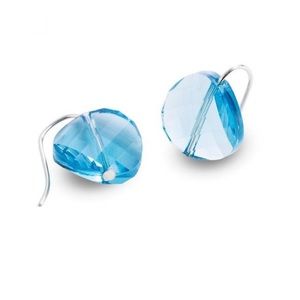 Aquamarine Swarovski Crystal Earrings